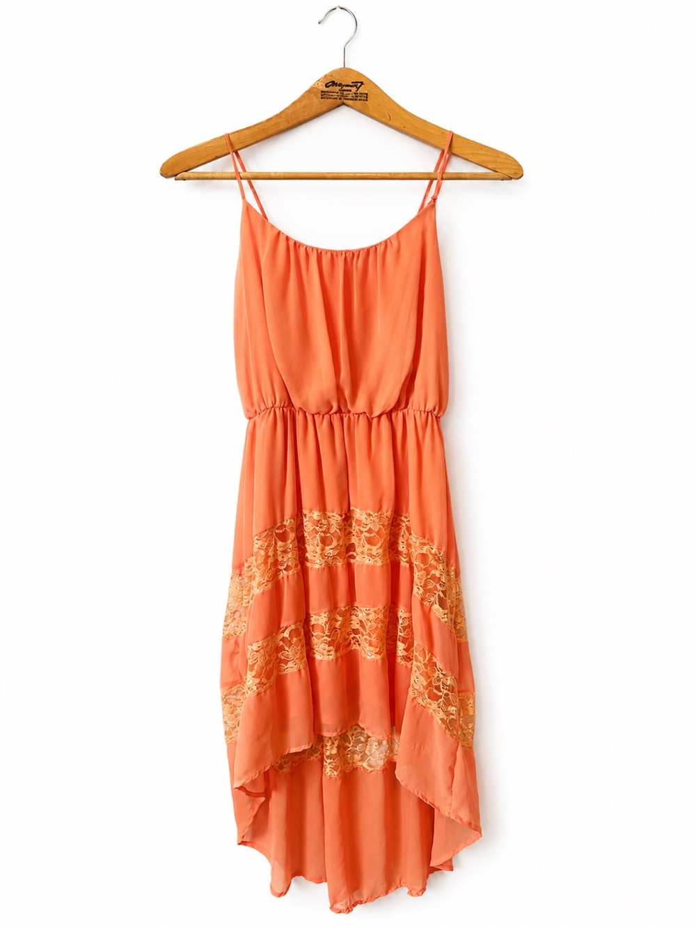 Charming CHARLIE Y2K Style Orange Midi Dress Women's S